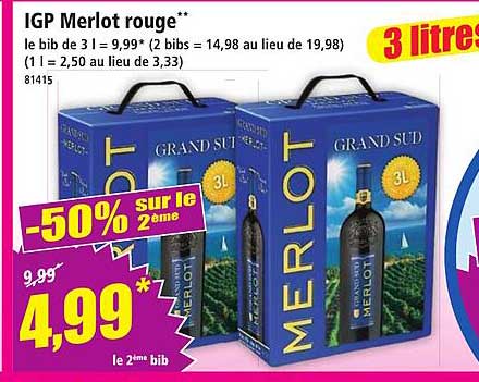 IGP Merlot rouge**