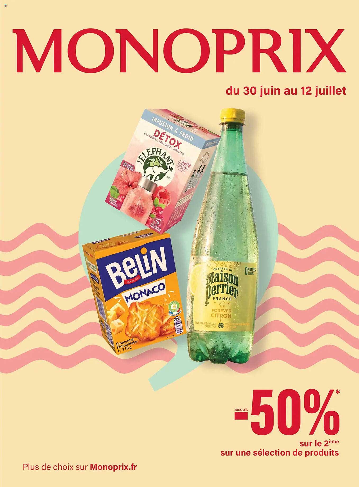 Jusqu'à -50%* sur le 2ème sur une sélection de produits