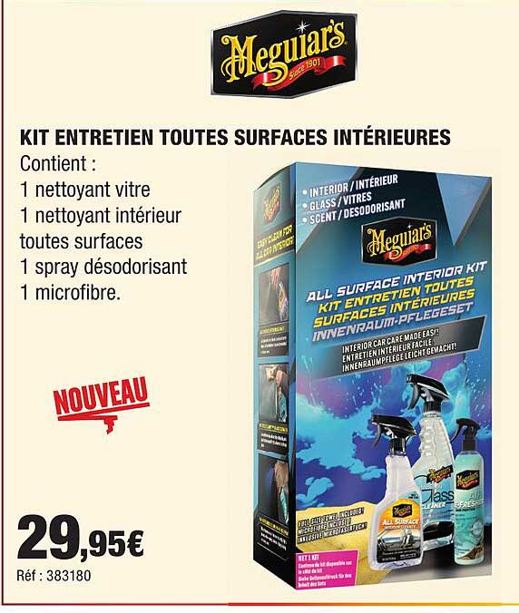 KIT ENTRETIEN TOUTES SURFACES INTÉRIEURES