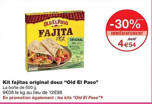 Kit fajitas original doux “Old El Paso”
