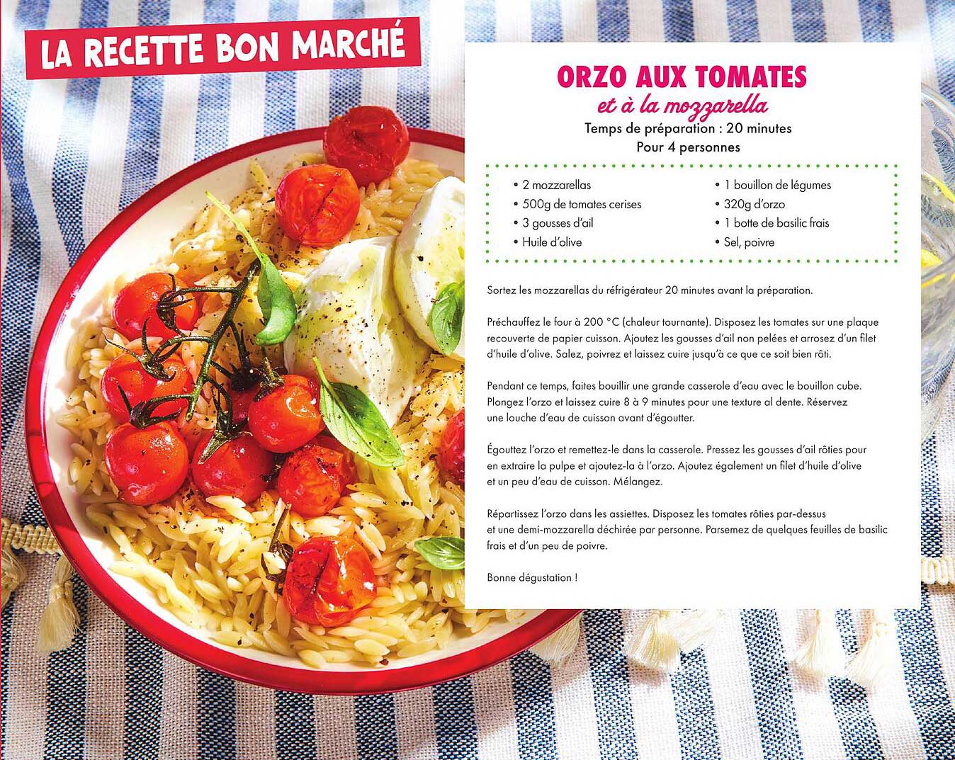 LA RECETTE BON MARCHÉ