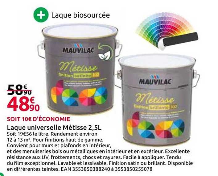 Laque biosourcée