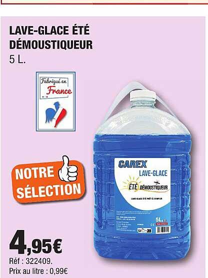 LAVE-GLACE ÉTÉ DÉMOUSTIQUEUR 5 L.