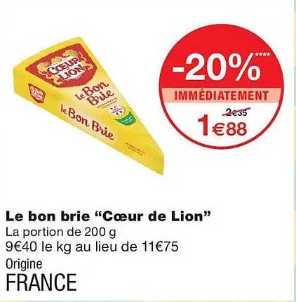Le bon brie “Cœur de Lion”