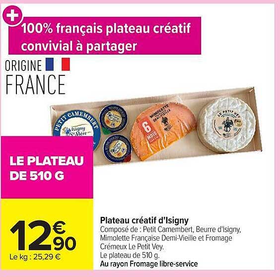 LE PLATEAU DE 510 G