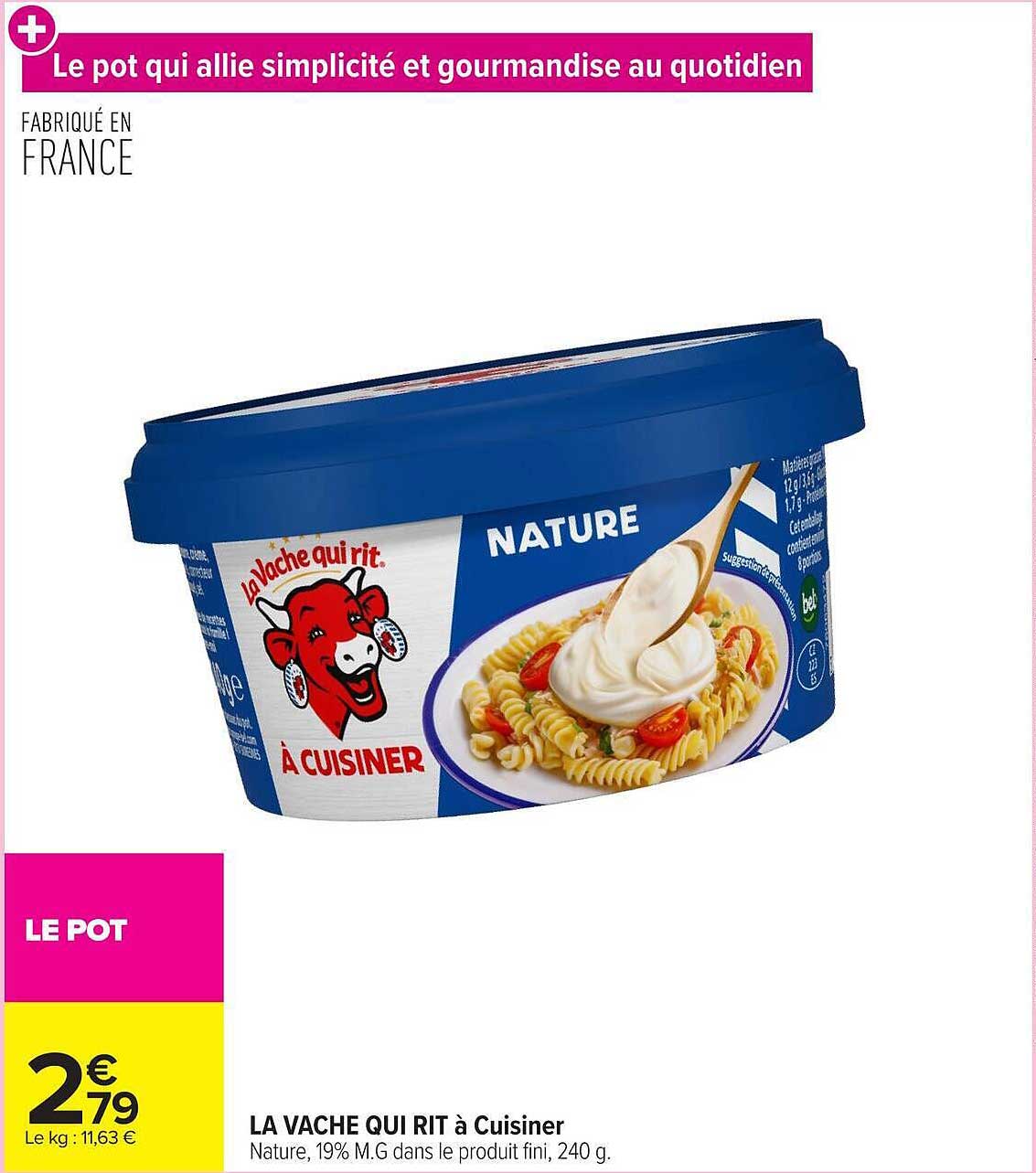 Le pot qui allie simplicité et gourmandise au quotidien