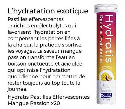 L'hydratation exotique