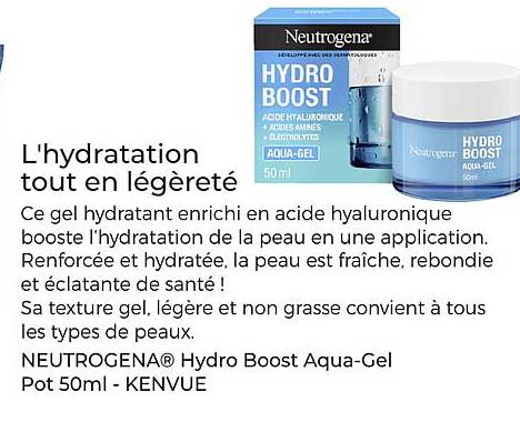 L'hydratation tout en légèreté