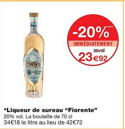 Liqueur de sureau “Fiorente”