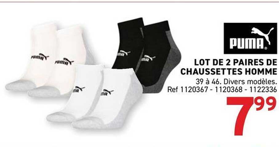 LOT DE 2 PAIRES DE CHAUSSETTES HOMME