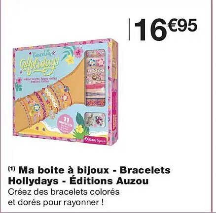 Ma boite à bijoux - Bracelets Hollydays - Éditions Auzou