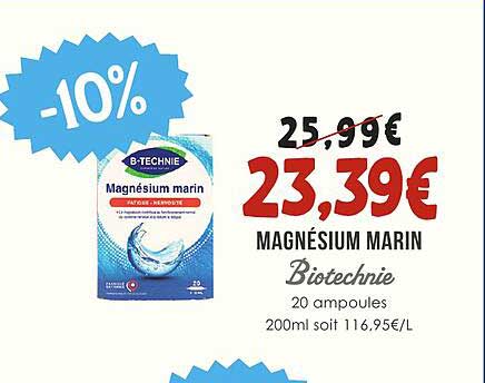 Magnésium marin Biotechnie