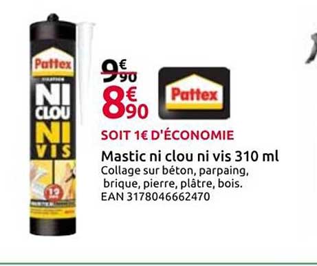 Mastic ni clou ni vis 310 ml