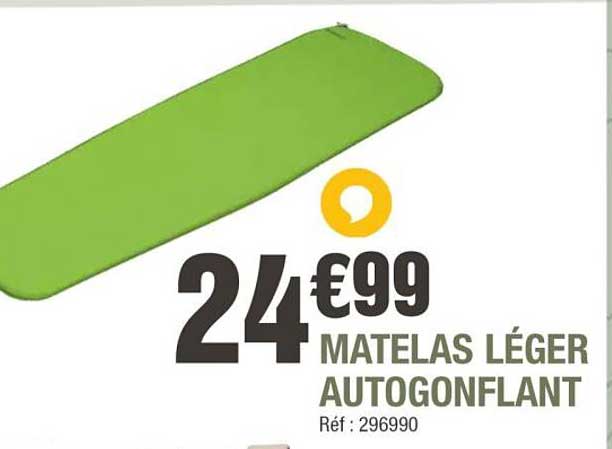 MATELAS LÉGER AUTOGONFLANT