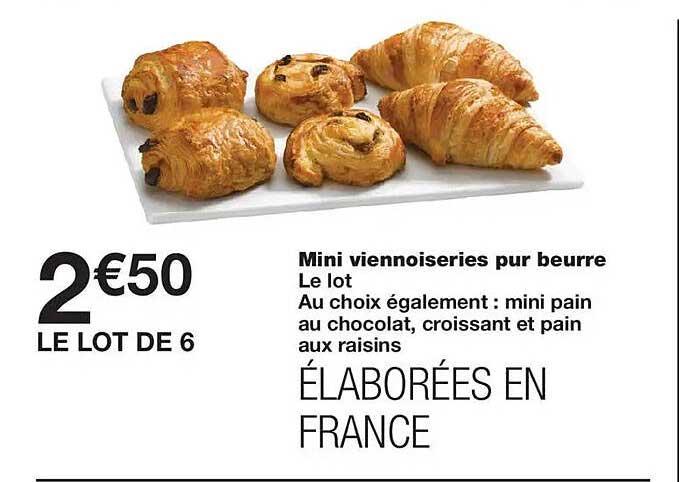 Mini viennoiseries pur beurre