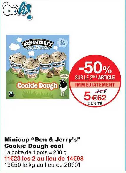 Minicup “Ben & Jerry’s” Cookie Dough cool
