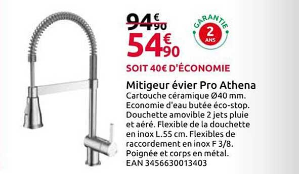 Mitigeur évier Pro Athena