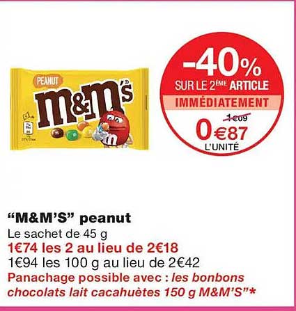 “M&M’S” peanut