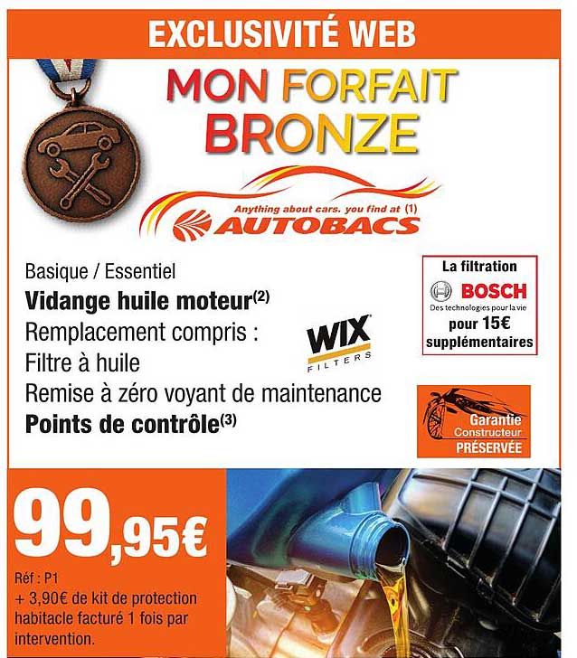 MON FORFAIT BRONZE