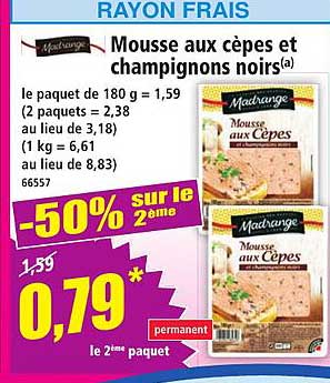 Mousse aux cèpes et champignons noirs(a)