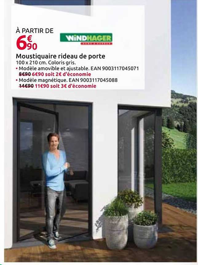 Moustiquaire rideau de porte