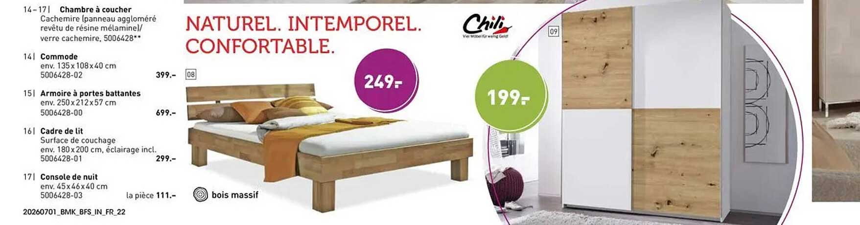 NATUREL. INTEMPOREL. CONFORTABLE.