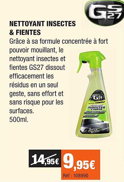 NETTOYANT INSECTES & FIENTES