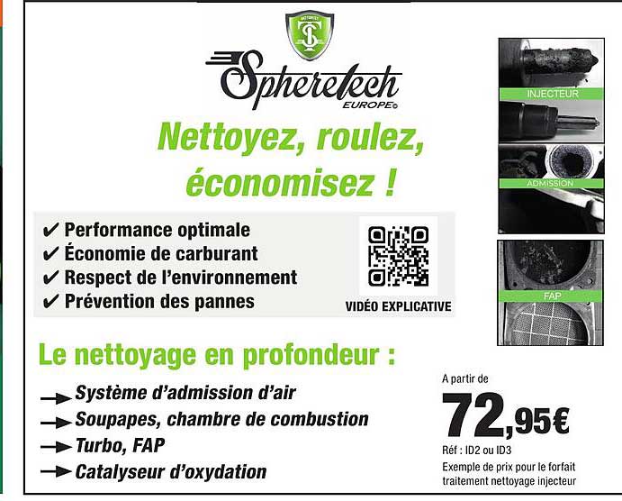 Nettoyez, roulez, économisez !
