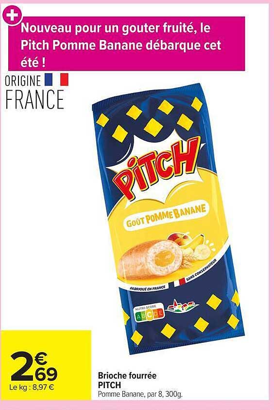 Nouveau pour un goûter fruité, le Pitch Pomme Banane débarque cet été !