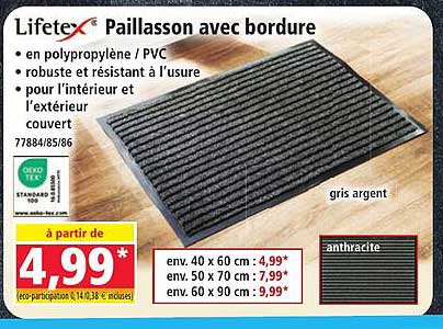 Paillasson avec bordure