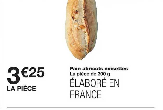 Pain abricots noisettes