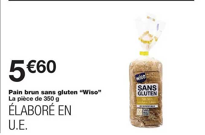 Pain brun sans gluten “Wiso”