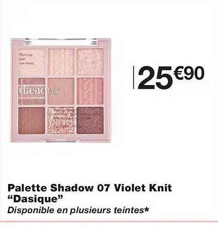 Palette Shadow 07 Violet Knit "Dasique"