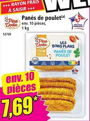 Panés de poulet(a)