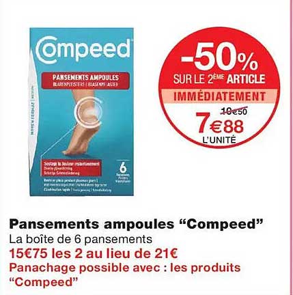 Pansements ampoules “Compeed”