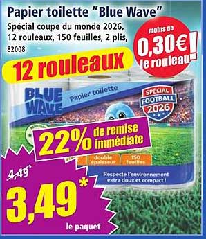 Papier toilette “Blue Wave”