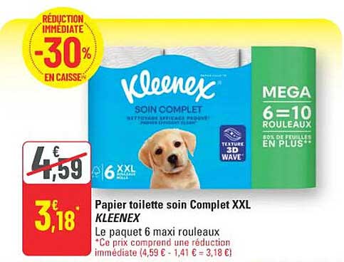 Papier toilette soin Complet XXL KLEENEX