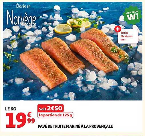 PAVÉ DE TRUITE MARINÉ À LA PROVENÇALE