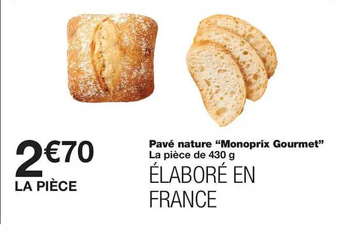 Pavé nature “Monoprix Gourmet”