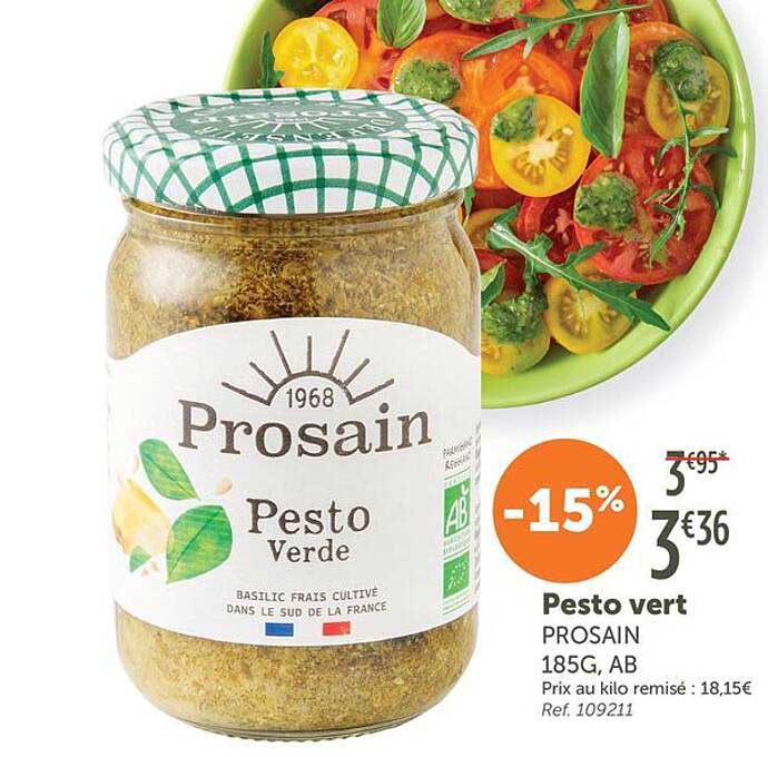 Pesto vert PROSAIN 185G, AB