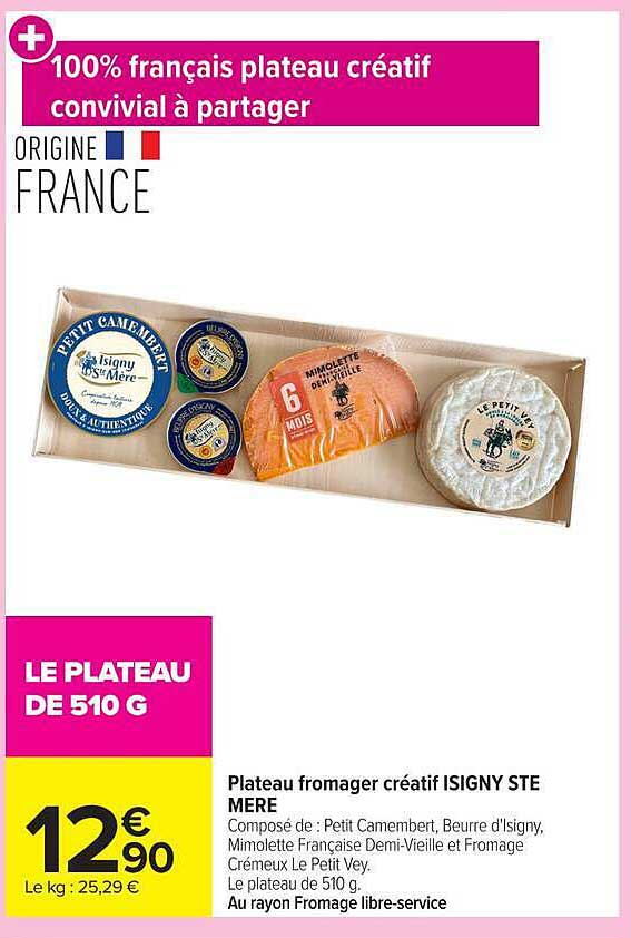 Plateau fromager créatif ISIGNY STE MERE