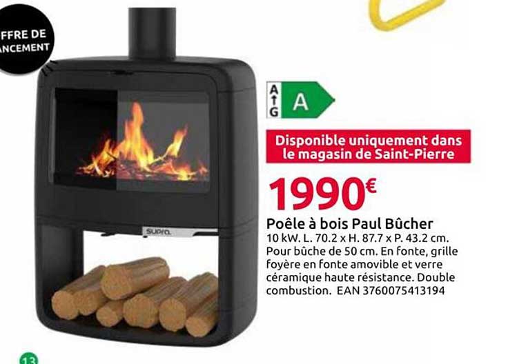 Poêle à bois Paul Bücher