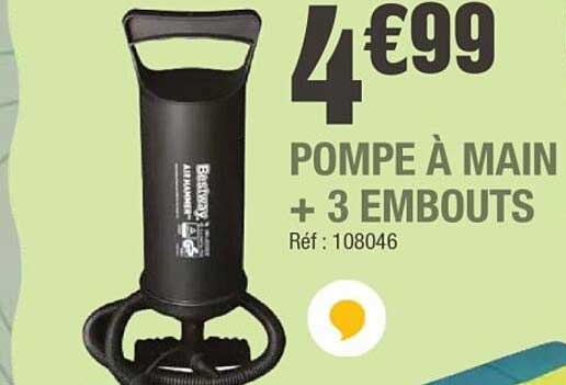 POMPE À MAIN + 3 EMBOUTS