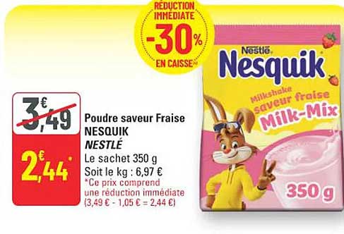 Poudre saveur Fraise NESQUIK NESTLÉ
