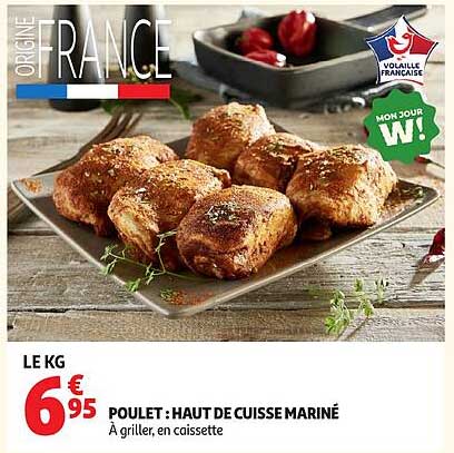 POULET : HAUT DE CUISSE MARINÉ