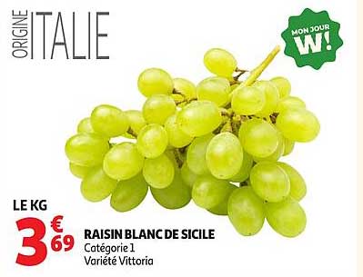 RAISIN BLANC DE SICILE