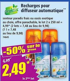 Recharges pour diffuseur automatique**