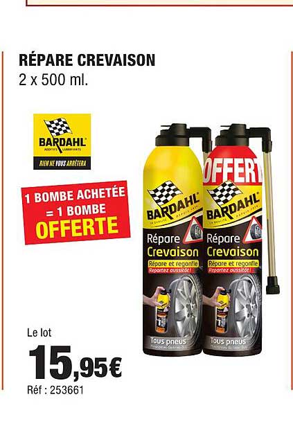 RÉPARE CREVAISON 2 x 500 ml.