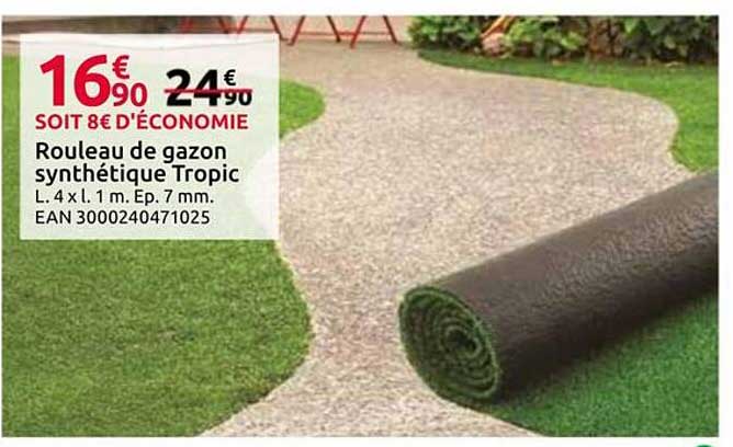 Rouleau de gazon synthétique Tropic