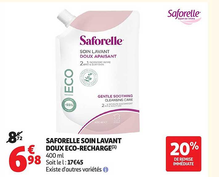 SAFORELLE SOIN LAVANT DOUX ECO-RECHARGE(1)